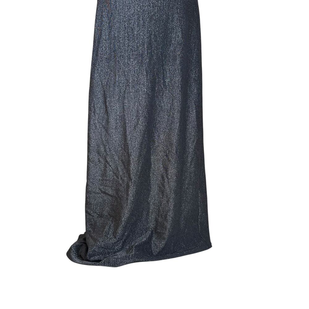 Vintage Sparkling Metallic Cutout Bodycon Dress Womens Sz XS Formal Lace Back - Picture 11 of 16